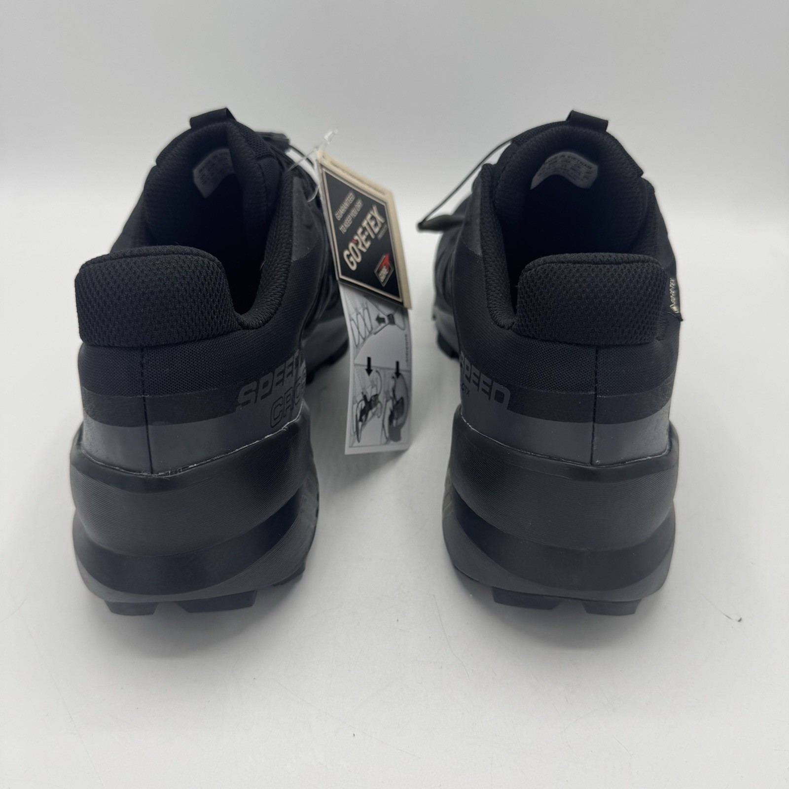 Scarpe da trail running uomo Salomon Speedcross GTX Gore Tex nere 475690 taglia 11