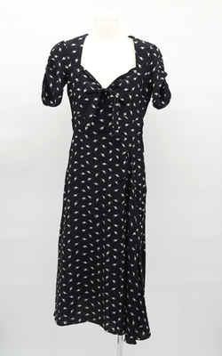 Miu Miu Women's 2016 Midi Length Black Silk Dress Cat Print Sz 38 / S | eBay Miu Miu Women's 2016 Midi Length Black Silk Dress Cat Print Sz 38 / S | eBay