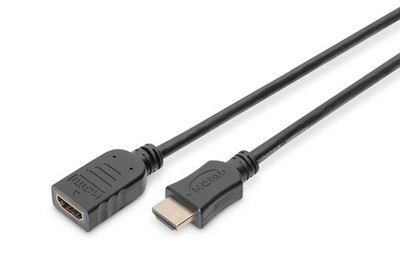 Digitus HDMI extension cable - 3m - with Ethernet channel - Ultra HD 4k/30Hz - m