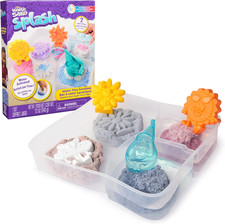 Splash, Water Play Sandbox with 12Oz Color-Change Play Sand, 4 Molds  Tray Ama