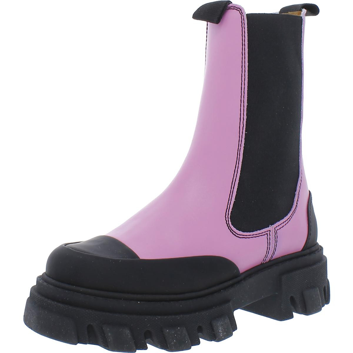 Зимние ботинки Gianni Womens CHELSEA розового цвета с круглым носком 37 BHFO 0879