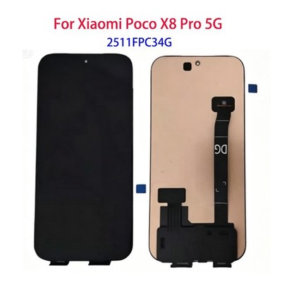 6.59'' For Xiaomi Poco X8 Pro 5G 2511FPC34G AMOLED Display Touch Screen Digitizer