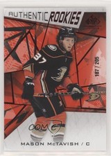 2021 SP Game Used Authentic Rookies Red Fragment /205 Mason McTavish #180 0z59