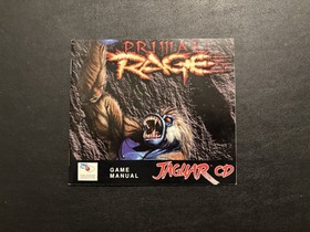 Primal Rage Atari Jaguar CD 1995 CIB Complete In Box Authentic Tested & Works!