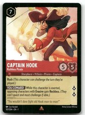 Captain Hook 107/204 Rare The First Chapter Disney Lorcana TCG