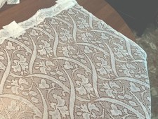 Two White lace Curtain Panels 40x48in