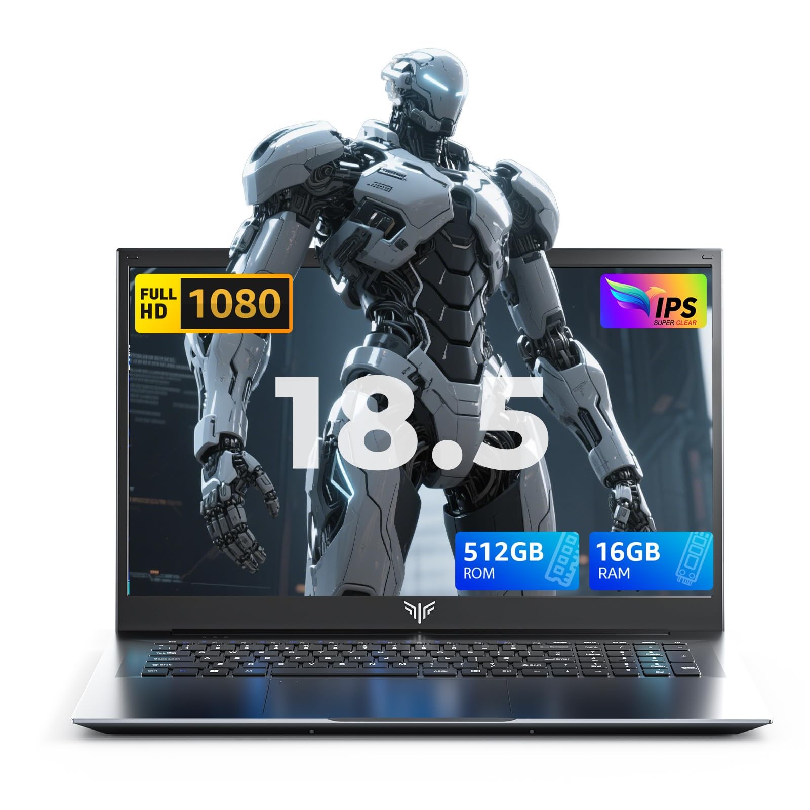Tivique 18,5" pc portatile, Processore N150, 8000mAh computer portatile (T4H)
