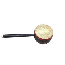 Instrumento musical de percusión de tambor de mano vintage mango de madera