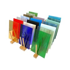 BiNARi 20 Pack 4"x6" Wissmach COE 96 Mixed Fusible Glass Sh... FAST USA SHIP