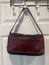 Borsa a tracolla Caterina Lucchi in vera pelle/tessuto bordeaux. Made in Italy
