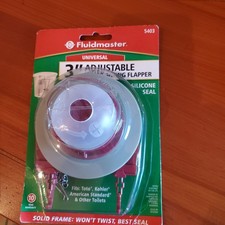 Fluidmaster Universal Toilet Flapper For 3" Flush Valve Water Saving Long Life