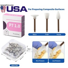 40Pcs Dental Composite Polishing Finishing Finisher RA Cups/Points/Disc AZDENT