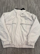 St Johns Bay Jacket Mens 2XL XX-Large Gray Full Zip Fleece Lined Winter Coat