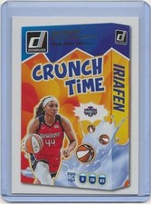 2025 Panini Donruss Crunch Time Press Proof Kiki Iriafen WNBA #20 Mystics RC