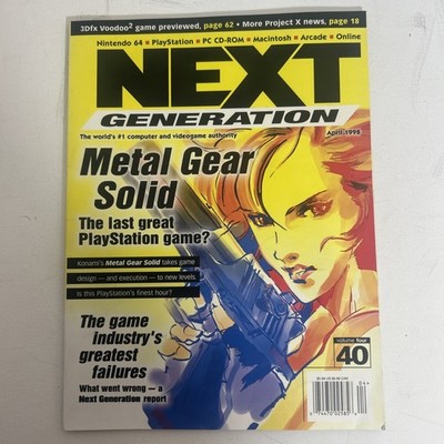 Next Generation Magazine #40 April 1998 Metal Gear Solid PS1 N64 Gaming
