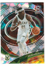 JRUE HOLIDAY 2020-21 Panini Spectra Astral Cracked Ice Prizm (28/35) Bucks #29