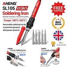 Soldering Iron - ANENG SL105 Professional Tool - Removable Tip for Repair
