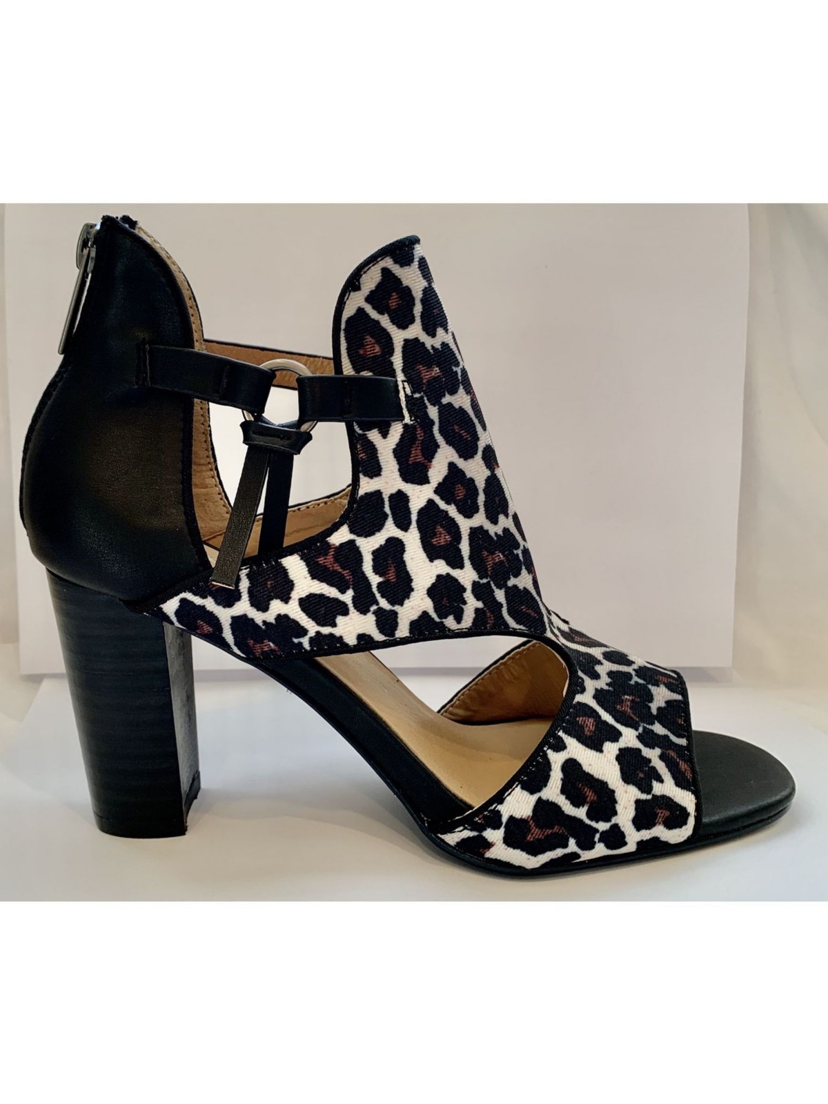 Женские черные босоножки Isabelle с леопардовым принтом JANE And THE SHOE, 9 м