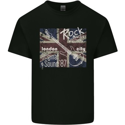 London Rock Gig Retro Gitarre Flyer Kinder T-shirt Kinder