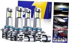 9005/HB3 9006/HB4 LED Bulbs Combo 6500K Cool White 1200 Brighter