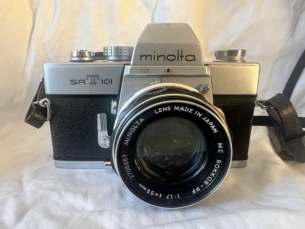 Minolta SRT-101 with 55mm F1.7 Lens Film Camera Vintage With