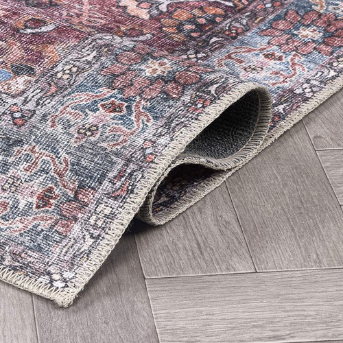 Rugshop Runner Rug Bordered Vintage Machine Washable Carpet Non Slip Rugs 2x7 - Picture 4 of 10