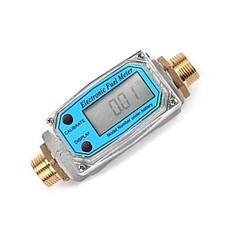 3/4" BSP Male Digital Turbine Flow Meter Gauge Water Diesel Fuel Gasoline 20 bar