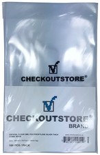 CheckOutStore Crystal Clear Silver Age Thick Comic Book Bags