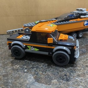 LEGO 60085 City: 4x4 with Powerboat 99.9% Complete Missing 1 Sticker - No Manual