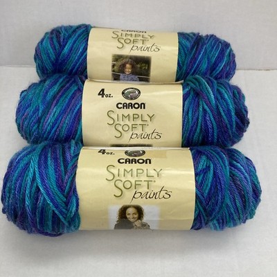 Caron Simply Soft Paints Oceana Yarn Lot Of 3