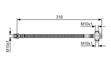 Flexible de frein Hyundai TERRACAN