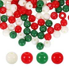 100pcs Mixing Colors Acrylic Round Beads 6mm Plastic Resin Loose Bead