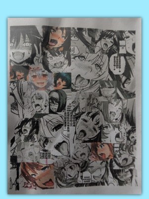 Anime Ahegao Throw Blanket 100×130 cm   Soft Fleece, Kawaii Home Decor NEW
