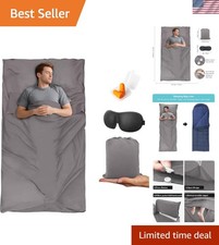 Sleeping Bag Liner,Travel Sheet  Adult Sleep Sack, Camping Sheets Travel Sle...