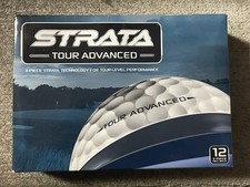 STRATA TOUR ADVANCED Set Of 12 3 Piece Golf Balls- NEW, UNOPENED