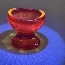 Vintage Amberina  Eye Wash Cup UV Glow