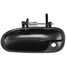 Exterior Door Handle For 96-2000 Honda Civic Front Driver Smooth Black Plastic