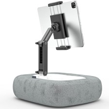Tablet Pillow Stand Soft Plush Fabric With Adjustable Telescopic Arm, 360  Ad...