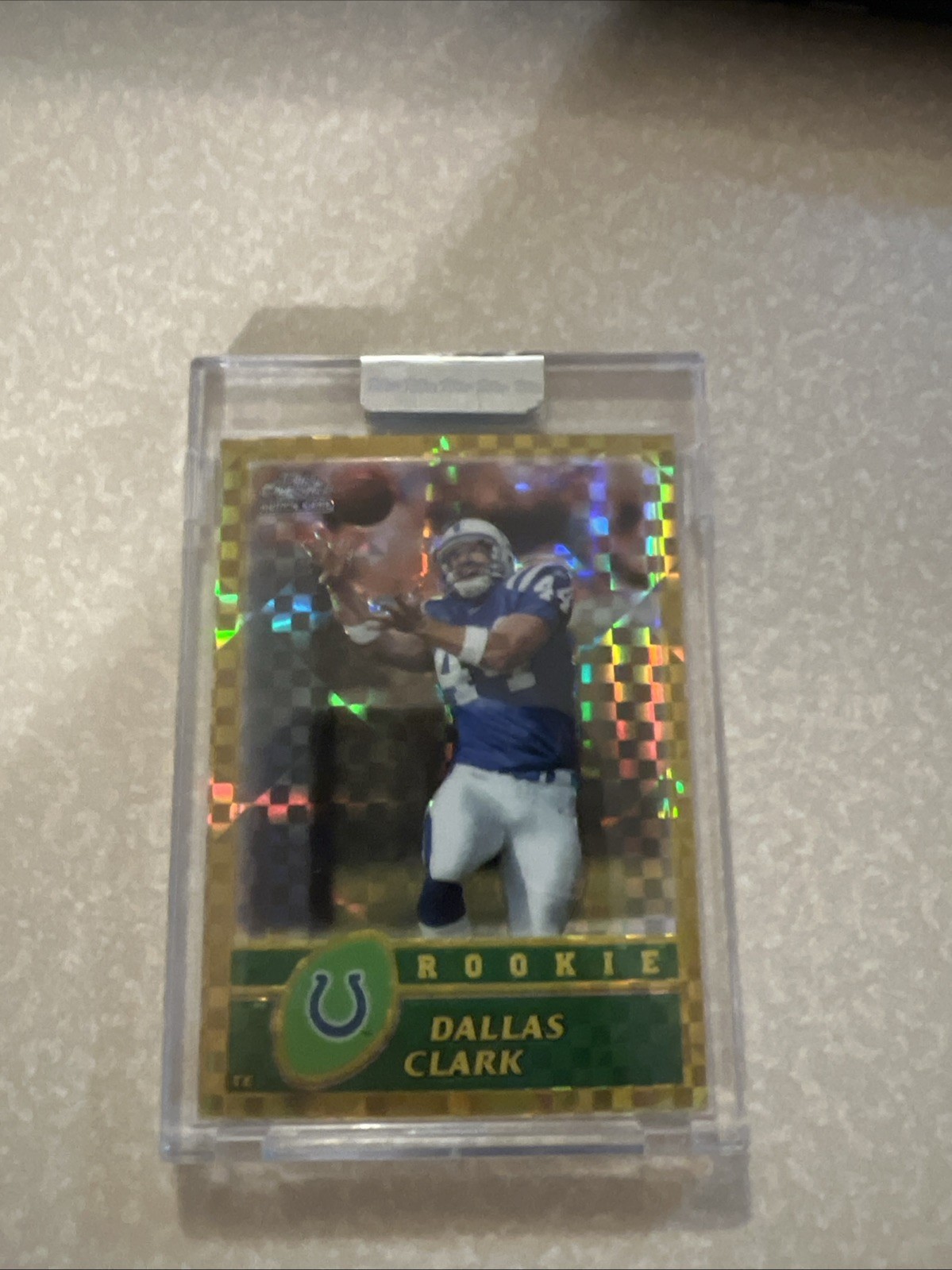 2003 TOPPS CHROME GOLD XFRACTOR #196 DALLAS CLARK #/101 Very Nice!