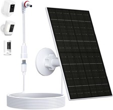 7W Solar Charger Panel for Ring Camera Stick Up Cam Spotlight Cam Battery