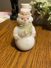 Fenton Art Glass Hand-Painted The Snowman Christmas Figurine Signed- C Riggs