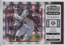 2023 Chronicles Draft Picks Contenders College Ticket Pink De'Von Achane 0hk3