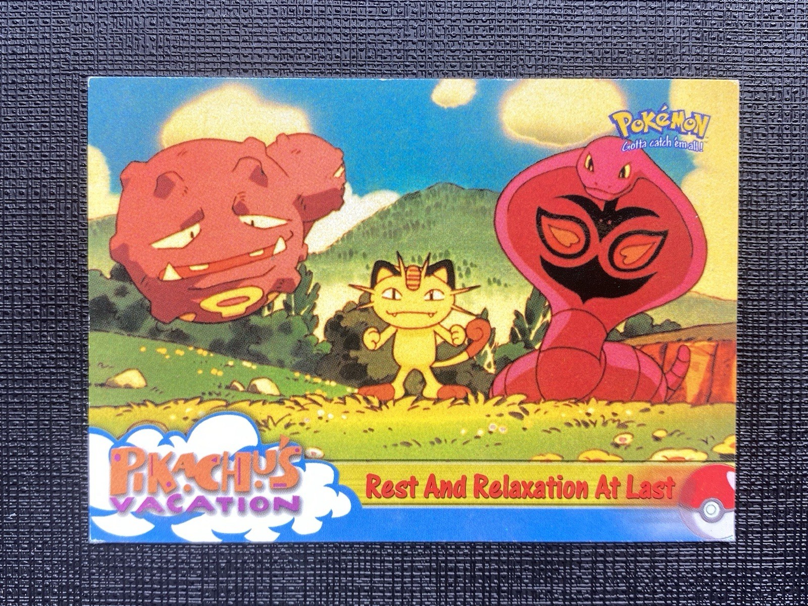 #49 REST AND RELAXATION AT LAST Topps Pokemon Card Pikachu's Vacation Movie