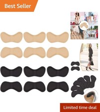 Soft Heel Cushion Pads: 6 Pairs of Self-Adhesive Stickers for Foot Comfort