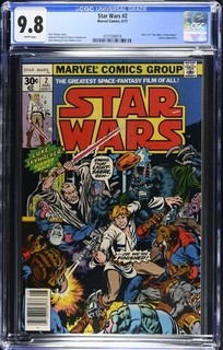 Star Wars 2 Marvel 1977 CGC 9.8 white pgs 1st appearance KEY Jabba the Hut
