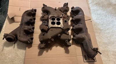 Original 1970 Mustang 351 Cleveland Intake Manifold & Exhaust Headers OEM