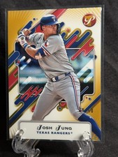 2025 Topps Finest - Common Josh Jung #25 Gold Refractor /50 Rangers 