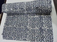 Nuevo edredón Kantha de algodón indio con estampado de bloques tamaño king edredón