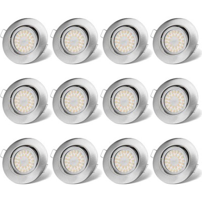 LED Einbaustrahler 230 V Flach Dimmbar 6 W  Badstrahler Deckenstrahler Warmwe...