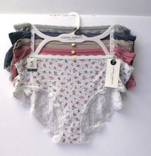 Laura Ashley Women's panties with lace 5 Pair size Large style LS8338